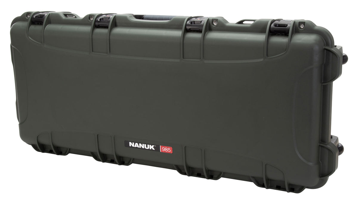 Nanuk 985 36-Inch Olive Resin Lockable Takedown Case for Rifles and Shotguns