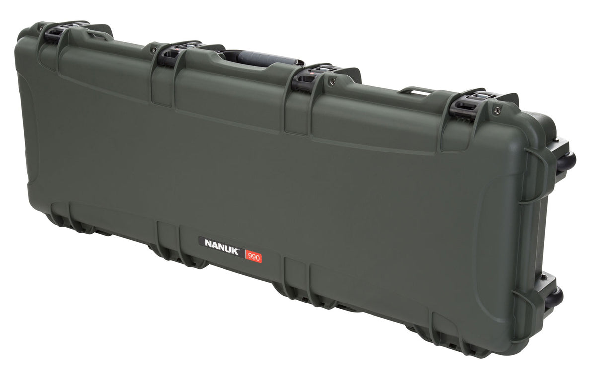 Nanuk 990 Tactical Rifle and Takedown Shotgun Case Black Resin with TSA Locks