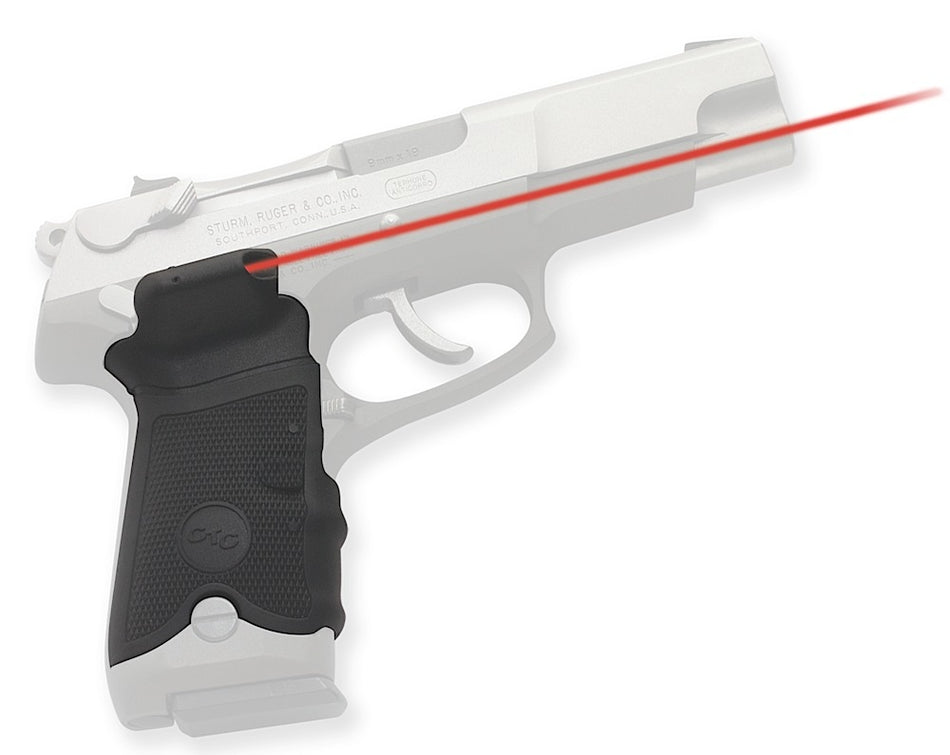 Crimson Trace 011190 Ruger P-Series Lasergrips - Red Laser, Dual Side Activation