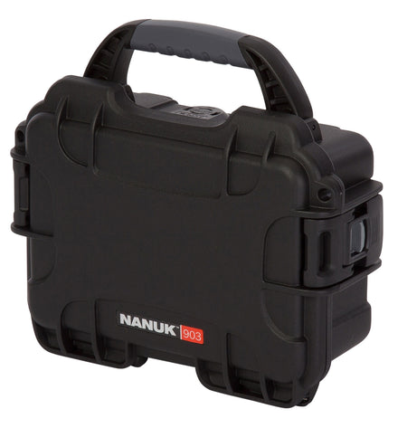 Nanuk 9031001 903 Waterproof Black Hard Case with Foam Padding and Latching System