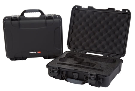Nanuk 910 Classic 2-Up Pistol Case with Foam Insert 13.20" x 9.20" x 4.10" Interior