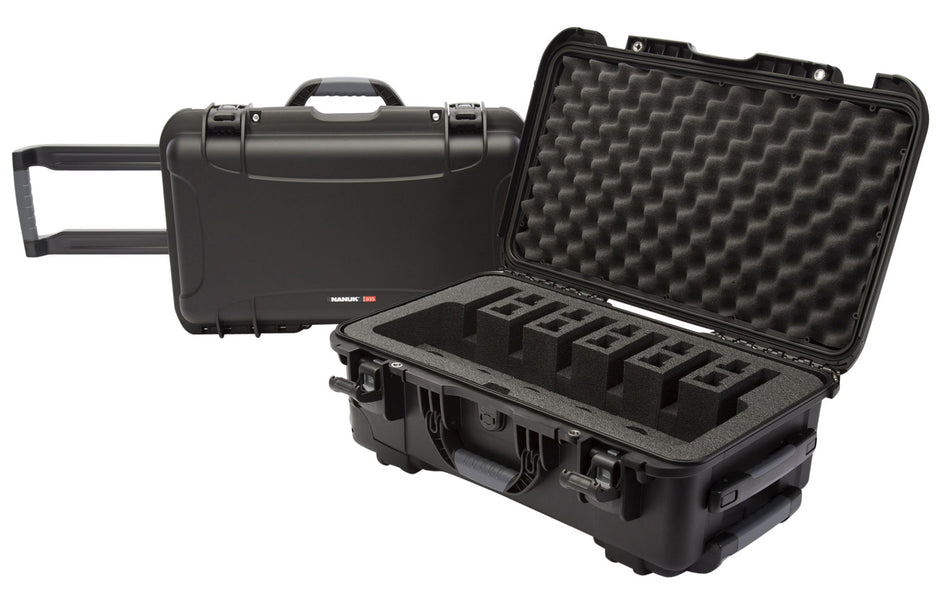 Nanuk 935 Black Polymer 6-Pistol Hard Case with Foam Padding 22" x 14" x 9" Interior