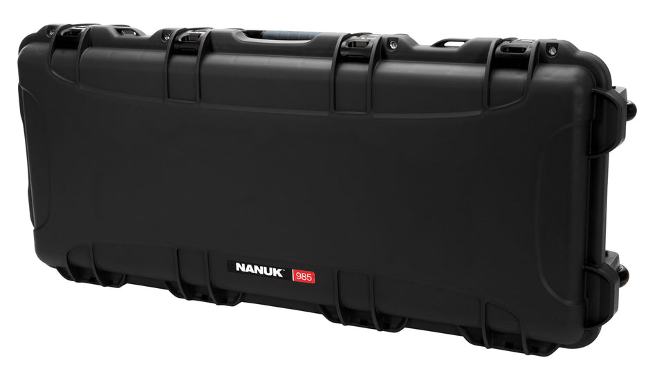 Nanuk 985 Black Polymer 36" AR-15 Hard Case with Foam Padding and TSA-Accepted Locks