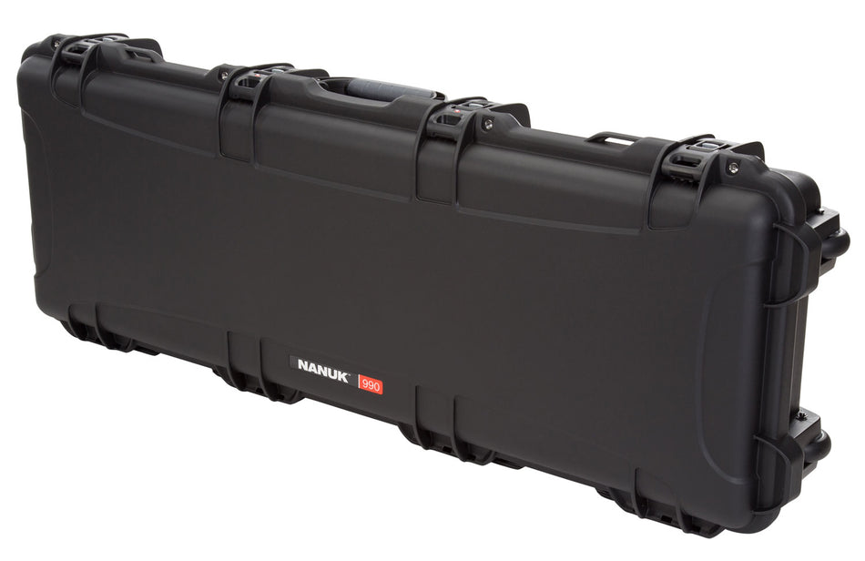 Nanuk 990 Black Polymer 47-Inch Rifle & Shotgun Hard Case with PowerClaw Latches