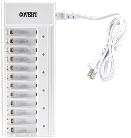Covert Scouting Cameras 2038 AA 12-Bay Rapid Battery Charger with Green Charge Indicator