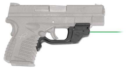 Crimson Trace Laserguard Green Laser Sight for Springfield XD-S, Polymer Black