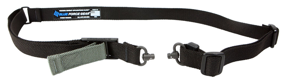Blue Force Gear Vickers 221 One-Two Point AR Sling Black Cordura Unpadded with RED Swivel