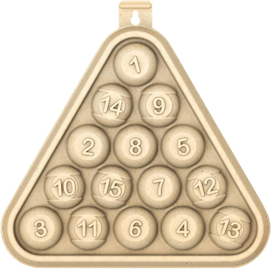 Birchwood Casey 3D Pool Rack Target Tan 15.75" x 15.75" x 2.25" Recycled Material 3 Per Pack