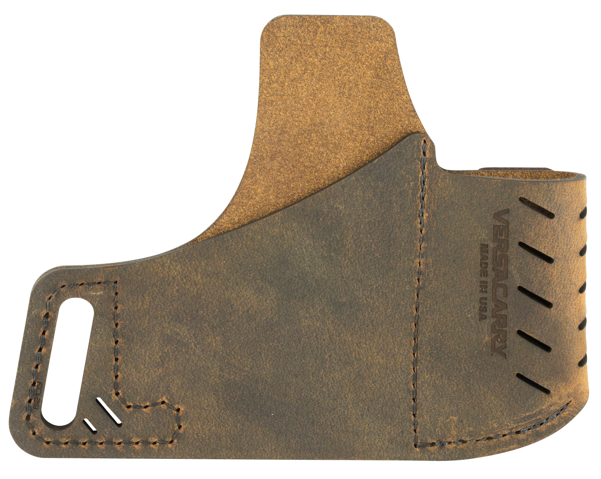 Versacarry 62103 Commander OWB Size 3 Brown Leather Belt Slide Holster for Sig P290 Right Hand