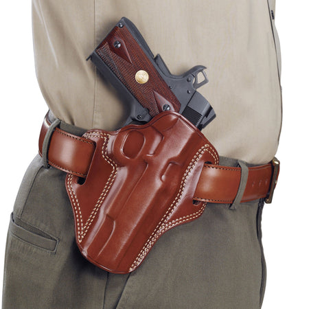 Galco CM800 Tan Leather Outside Waistband Combat Master Holster, Glock 43/43X/Springfield Hellcat/Taurus GX4, Right Hand