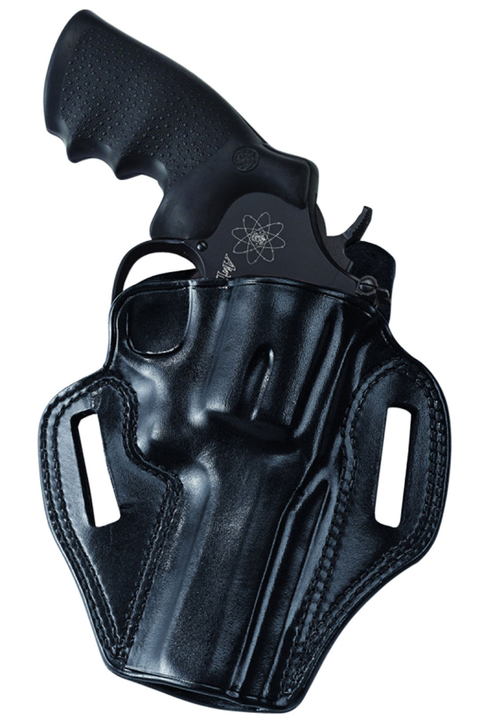 Galco CM800B Black Leather Outside Waistband Combat Master Holster, Glock 43/43X/Springfield Hellcat/Taurus GX4, Right Hand