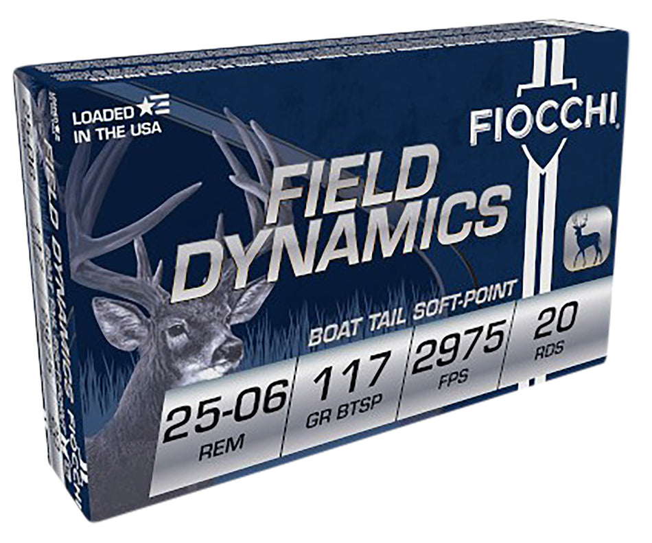 Fiocchi Field Dynamics .25-06 Remington 117 grain Pointed Soft Point ammunition