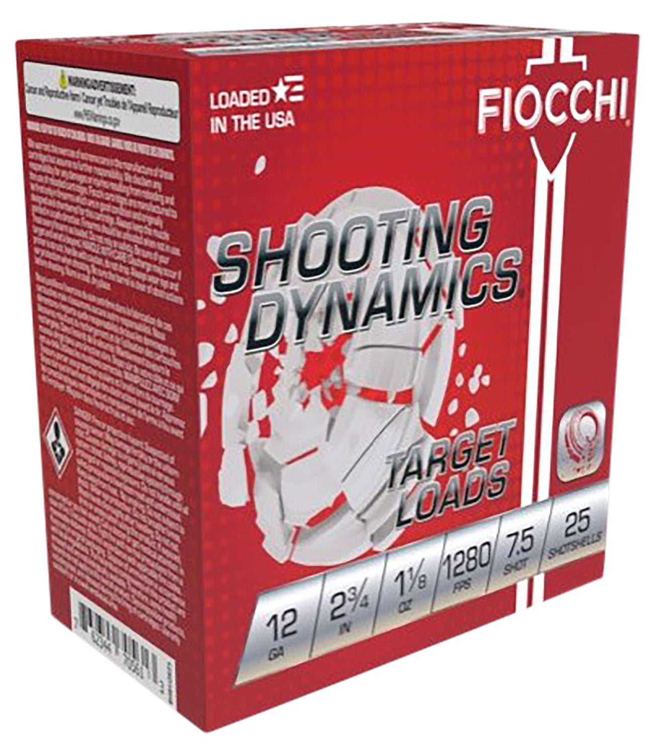 Fiocchi 12SDHV75 Shooting Dynamics Target 12 Gauge 2.75 in. 1 1/8 oz 7.5 Shot