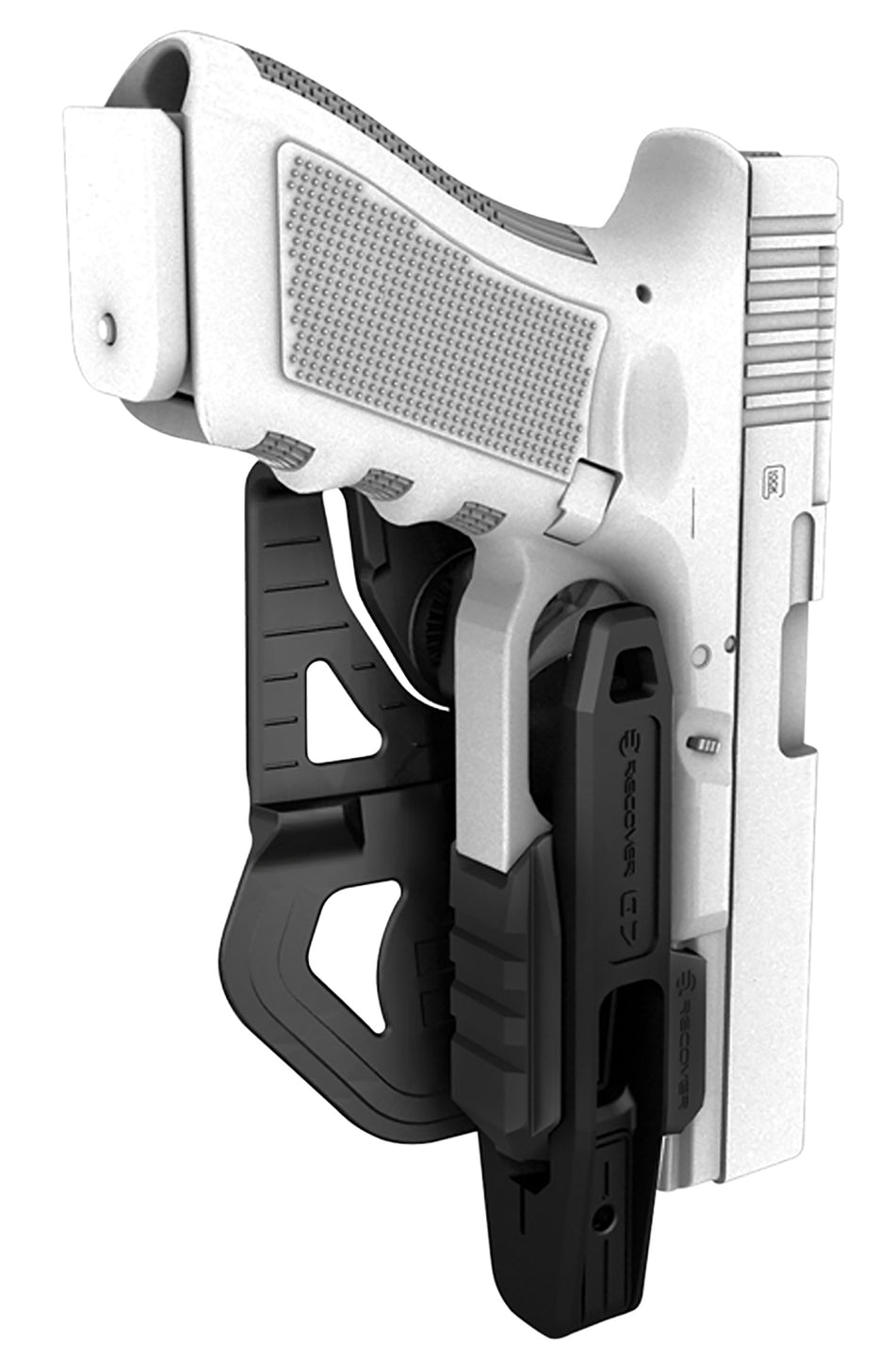 Recover Tactical G7 Black Polymer Outside Waistband Holster for Glock 17 and Glock 19