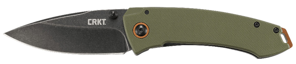CRKT 2520 Tuna Everyday Carry Folder 3.22" Stonewashed Stainless Steel Blade with Clip