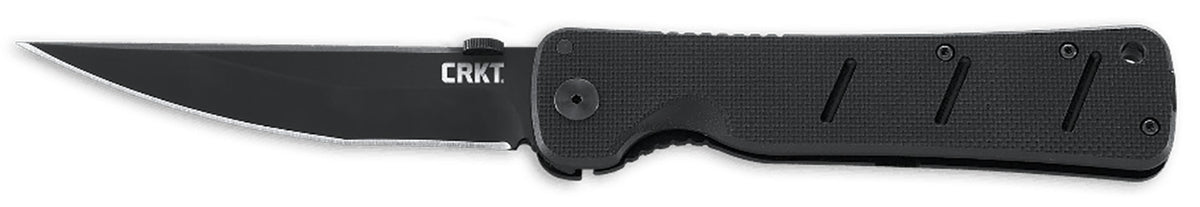 CRKT 2906 Otanashi noh Ken 4.52" Folding Knife Black Anti-Rust AUS-8A Blade G10 Handle