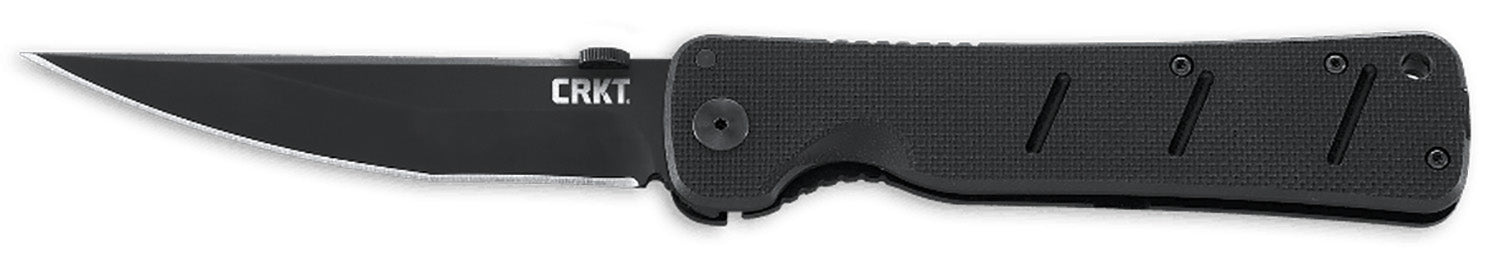 CRKT 2906 Otanashi noh Ken 4.52" Folding Knife Black Anti-Rust AUS-8A Blade G10 Handle