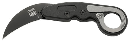 CRKT 4040 Provoke Kinematic Karambit Folder 2.41" Black TiN D2 Blade Black Aluminum Handle