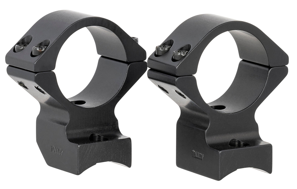 Talley 950766 Integrated Scope Ring Base Combo Barrett Fieldcraft 1" Tube High Rings Matte Black