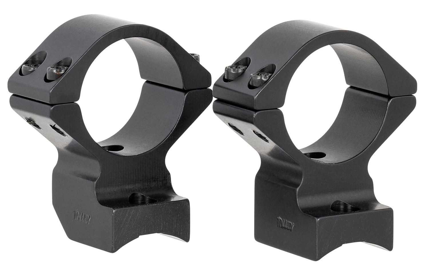 Talley 950766 Integrated Scope Ring Base Combo Barrett Fieldcraft 1" Tube High Rings Matte Black