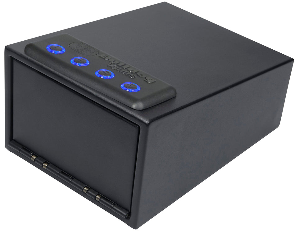 Bulldog BD4030L Magnum Quick Vault LED Keypad & Key Override Black Powder Coat Steel