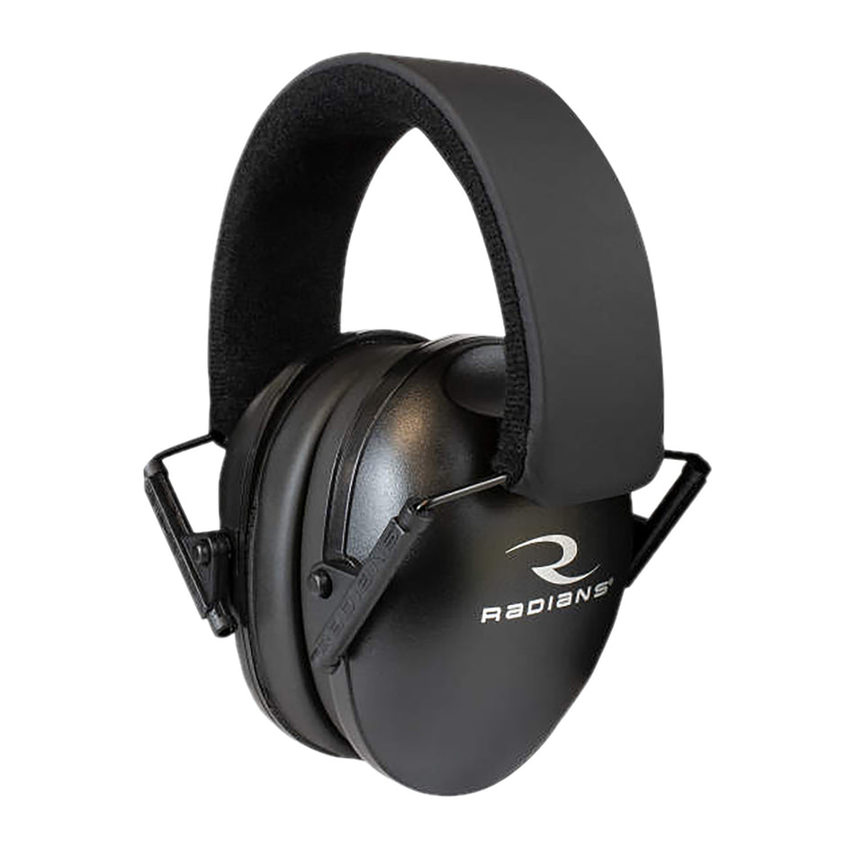Radians Lowset Passive Hearing Protection Muff 21 dB Black Adult 1 Pair