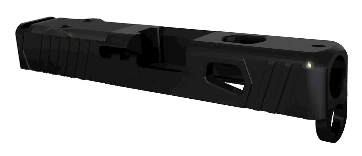 Rival Arms RA10G604A Black QPQ 17-4 Stainless Steel Precision Slide A1 Docter Cut for Glock 26 Gen3-4