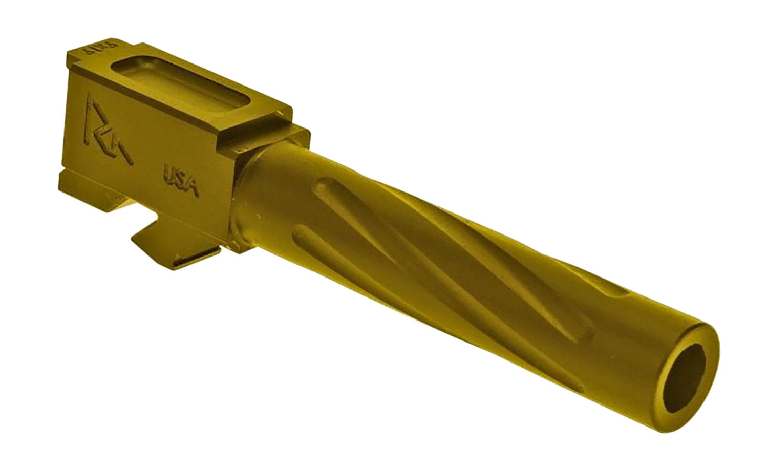 Rival Arms 9mm Luger 4.49" Precision V1 Drop-In Barrel Gold PVD Finish Glock 17 Gen3-4