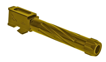 Rival Arms 9mm Luger 4.49" Precision V1 Threaded Drop-In Barrel Gold PVD Finish Glock 17 Gen3-4
