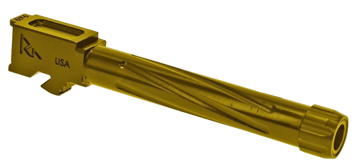 Rival Arms 9mm Luger 4.49" Precision V1 Threaded Drop-In Barrel Gold PVD Finish Glock 17 Gen5