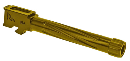 Rival Arms 9mm Luger 4.49" Precision V1 Threaded Drop-In Barrel Gold PVD Finish Glock 17 Gen5