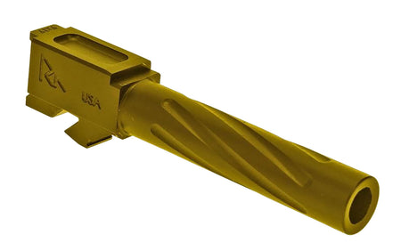 Rival Arms 9mm Luger 4.02" Precision V1 Drop-In Barrel Gold PVD Finish Glock 19 Gen3-4