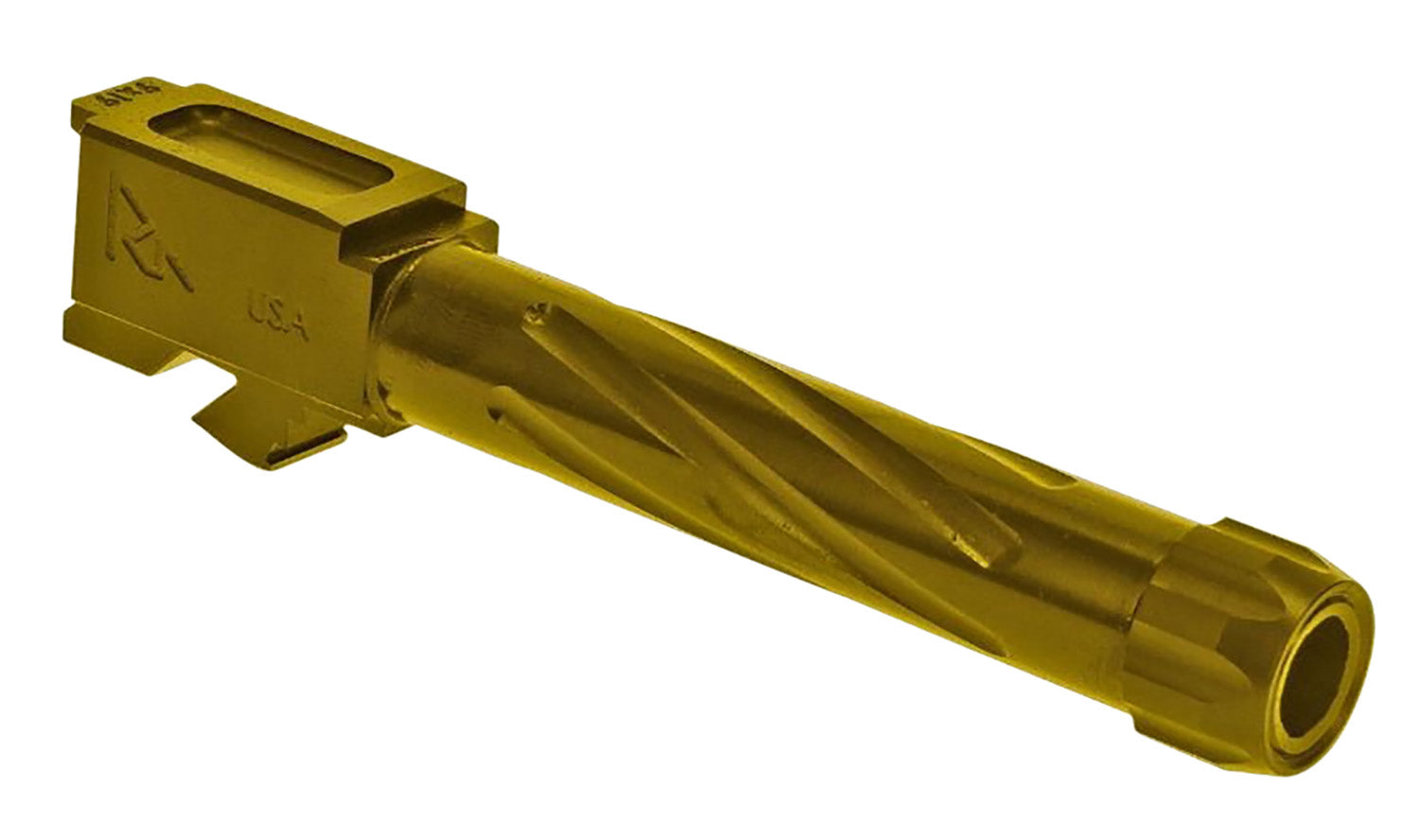 Rival Arms 9mm Luger 4.02" Precision V1 Threaded Drop-In Barrel Gold PVD Finish Glock 19 Gen3-4
