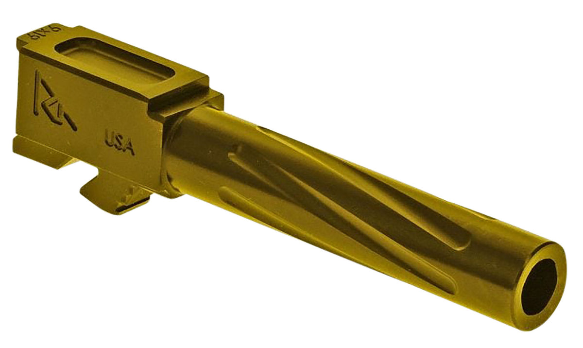 Rival Arms 9mm Luger 4.02" Precision V1 Drop-In Barrel Gold PVD Finish Glock 19 Gen5