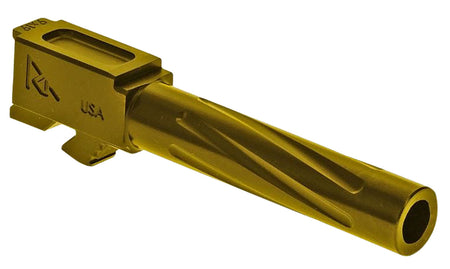 Rival Arms 9mm Luger 4.02" Precision V1 Drop-In Barrel Gold PVD Finish Glock 19 Gen5