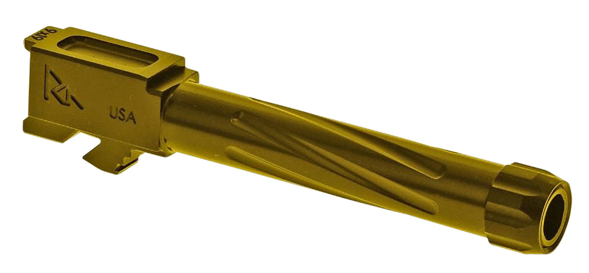 Rival Arms RA20G204E Glock 19 Gen5 9mm 4.02" Threaded Gold PVD Drop-In Barrel