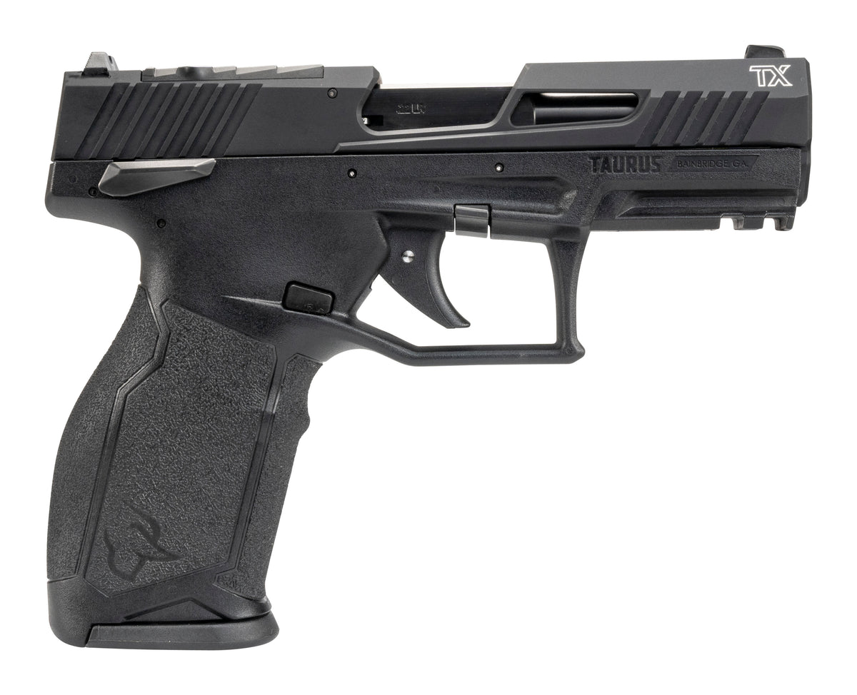 Taurus 1-2TX22P341-15 TX22 T.O.R.O. 22 LR 15+1 4.10" Matte Black Steel Barrel, Black Hard Coat Anodized Optic Ready/Serrated Slide, Black Polymer Frame w/Picatinny Rail, Textured Grip