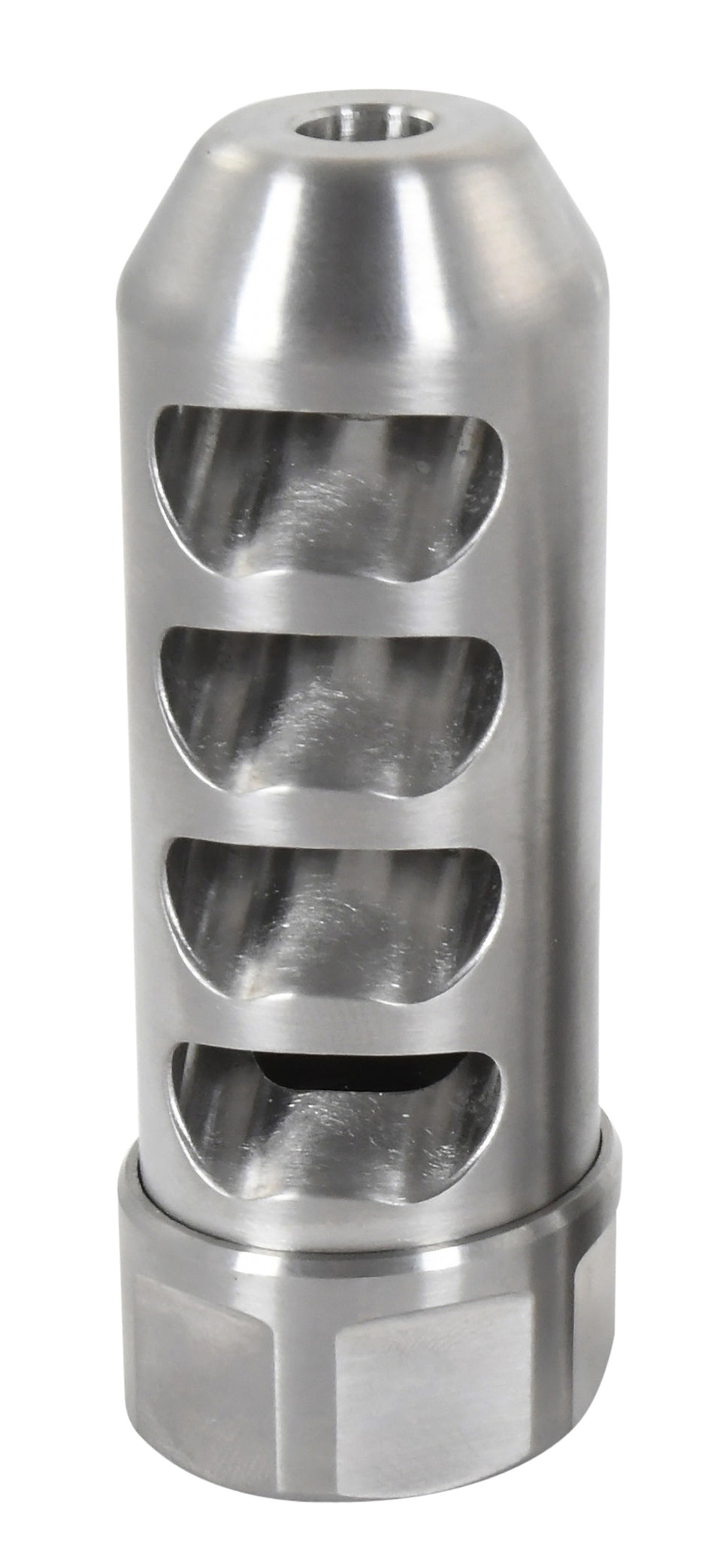 American Precision Arms Gen 2 Fat Bastard Stainless Muzzle Brake 338 Cal 1.115" Diameter 3.30" OAL