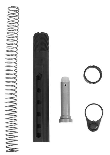 LBE Unlimited CBUFKIT Black AR-15 Commercial Buffer Tube Kit 6-Position