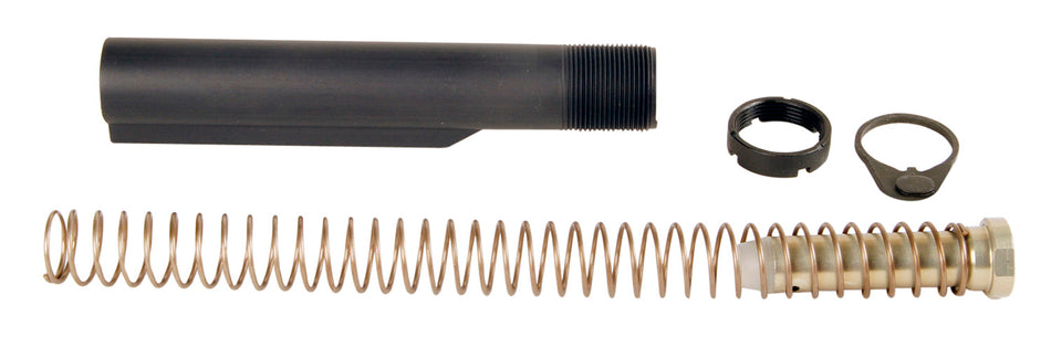 LBE Unlimited Mil-Spec AR-15 Buffer Tube Kit 6-Pos Gray Finish