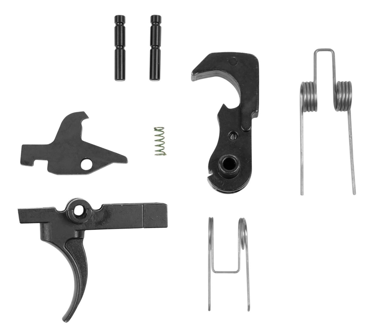 LBE Unlimited Mil-Spec AR-15 Replacement Trigger Group Curved Trigger Black