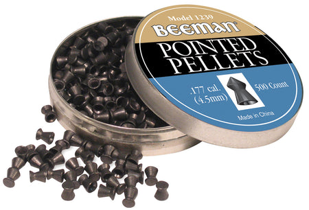 Beeman Pointed Lead .177 Caliber Pellets All-Purpose 500 Per Tin
