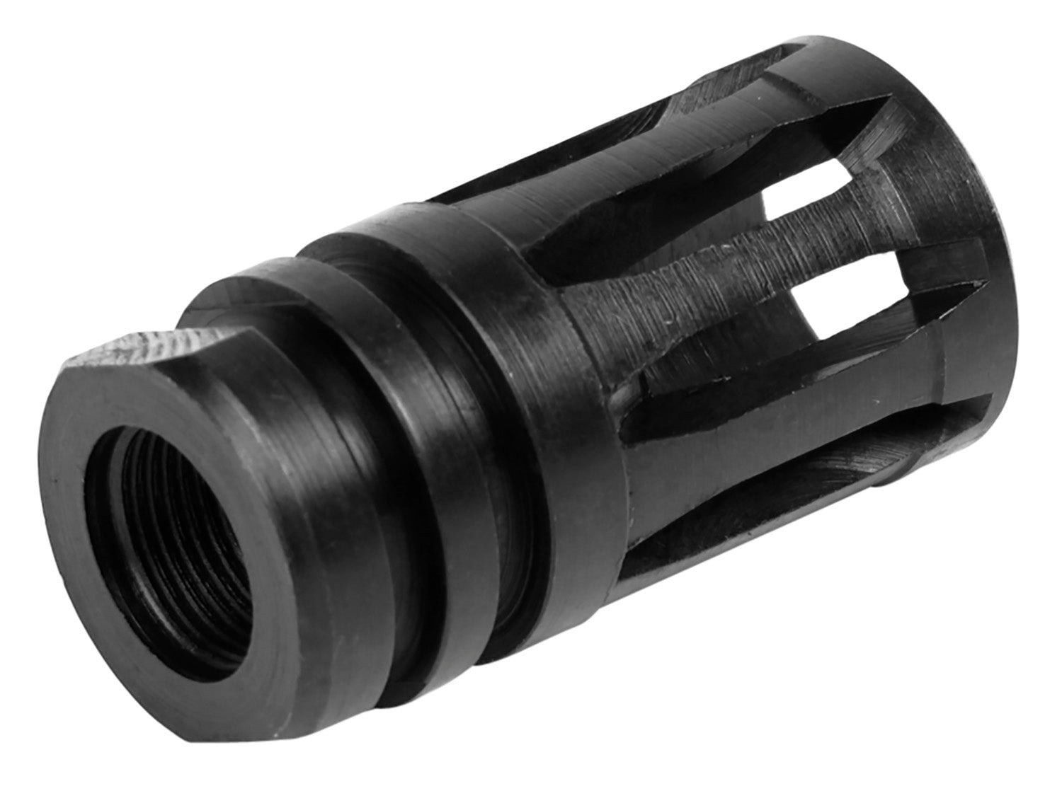 LBE Unlimited A2 Birdcage Flash Hider Black 4140 Steel for AR-15 5.56x45mm NATO
