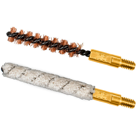 Otis Technology .243/6MM Caliber Bore Brush and Cotton Bore Mop Combo