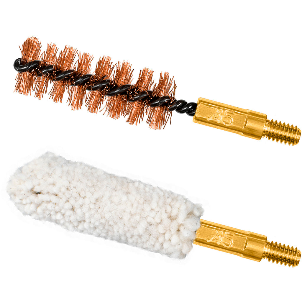 Otis Technology .45 Caliber Bore Brush and Cotton Bore Mop Combo