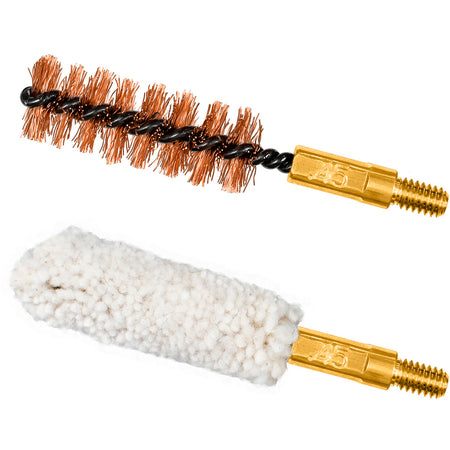 Otis Technology .45 Caliber Bore Brush and Cotton Bore Mop Combo