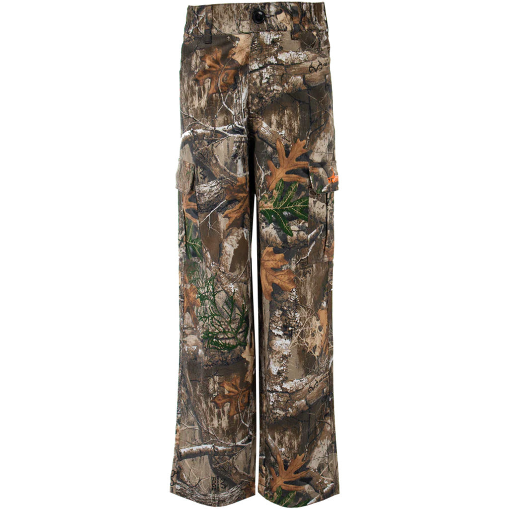 Habit Youth Realtree Edge Bear Cave 6 Pocket Camo Pant Medium