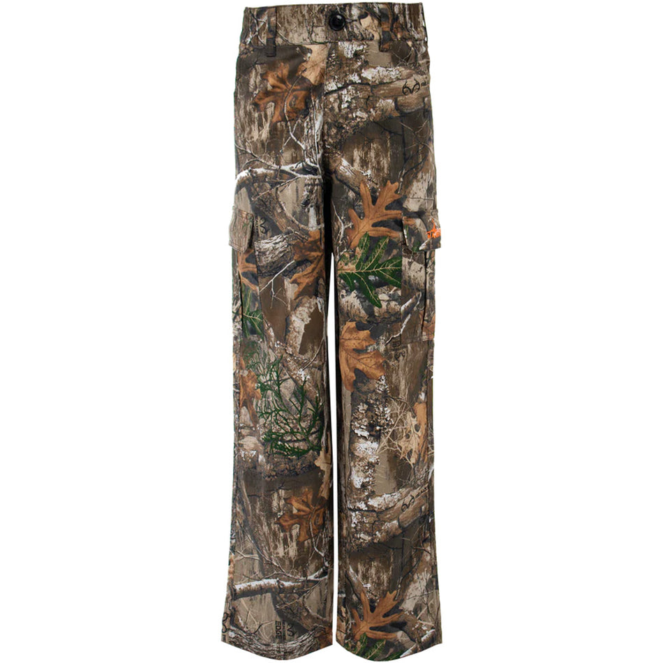Habit Youth Realtree Edge Bear Cave 6 Pocket Camo Pant Medium