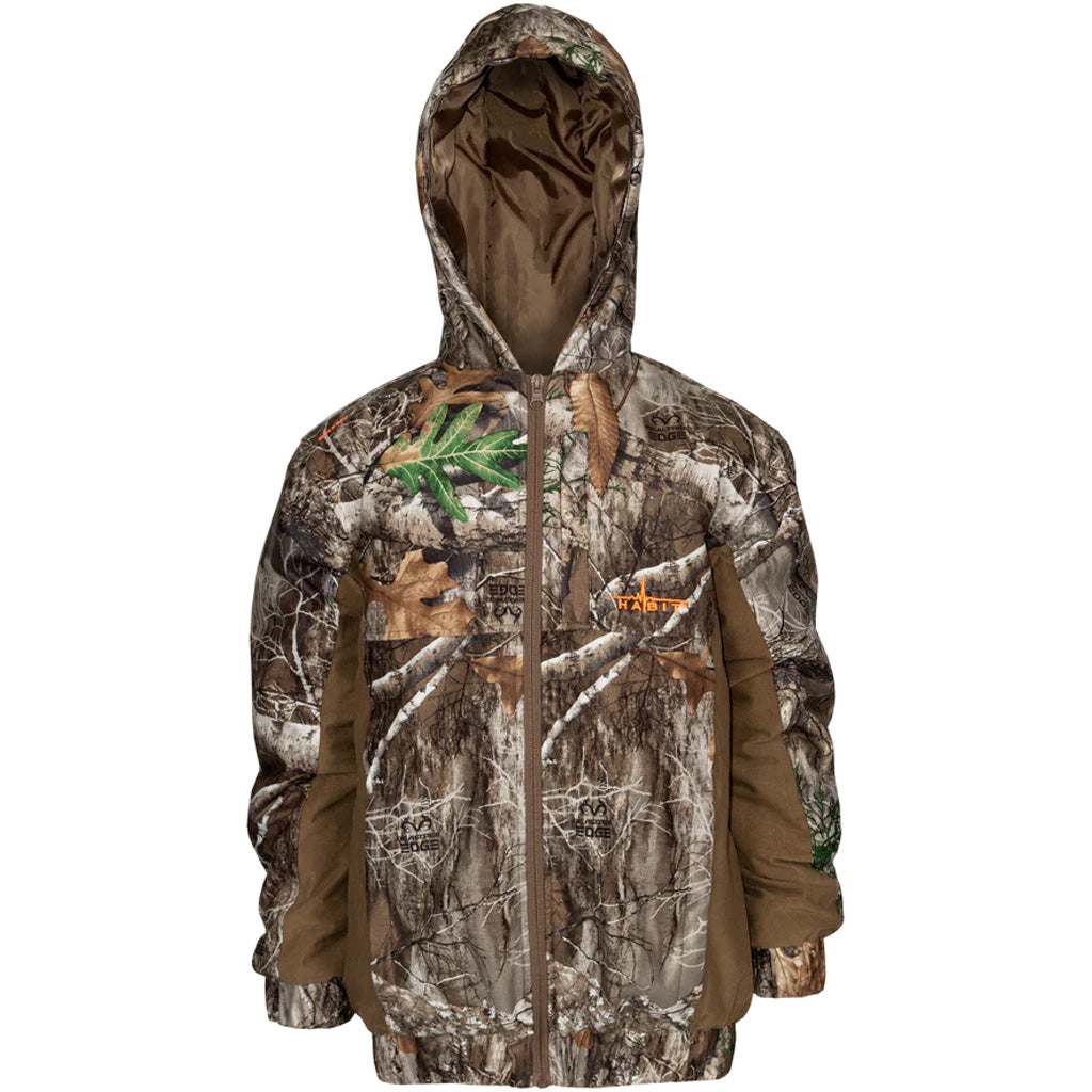 Habit Youth Cedar Branch Insulated Waterproof Bomber Realtree Edge Size Large