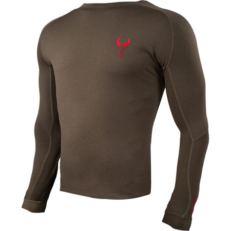 Badlands Pecora Lightweight Merino Base Layer Top Large - MUD